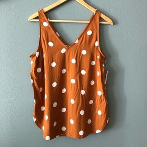 Old Navy Polka Dot V-Neck Sleeveless Top